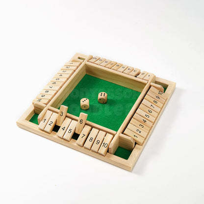 Wooden Shut the Box | Classic Math & Strategy Game
