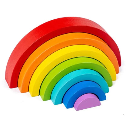 Wooden Rainbow Toy | Creative Stacking Set